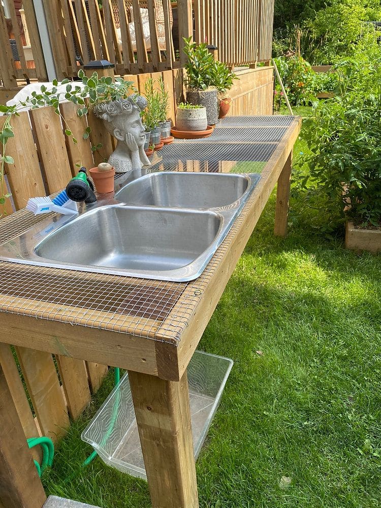 Dual Sink Garden Workstation