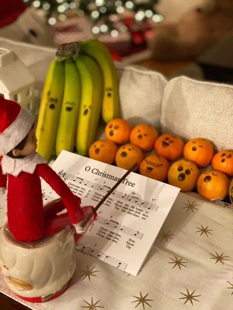 25 Hilarious Elf on the Shelf Ideas Crack Up the Whole Family Elf Christmas Choir