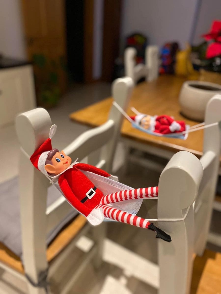 25 Hilarious Elf on the Shelf Ideas Crack Up the Whole Family Elf Hammock Holiday Siesta