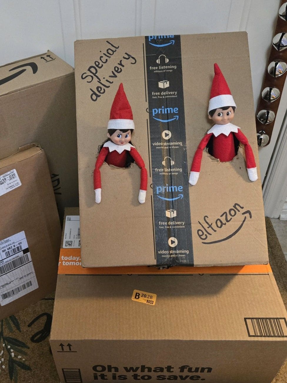 25 Hilarious Elf on the Shelf Ideas Crack Up the Whole Family Elfazon Prime Delivery