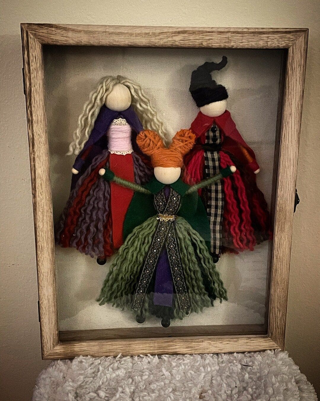 Framed Yarn Sanderson Sisters Art