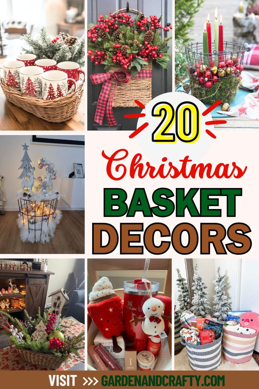 20 Beautiful Christmas Basket Decor Ideas You’ll Love