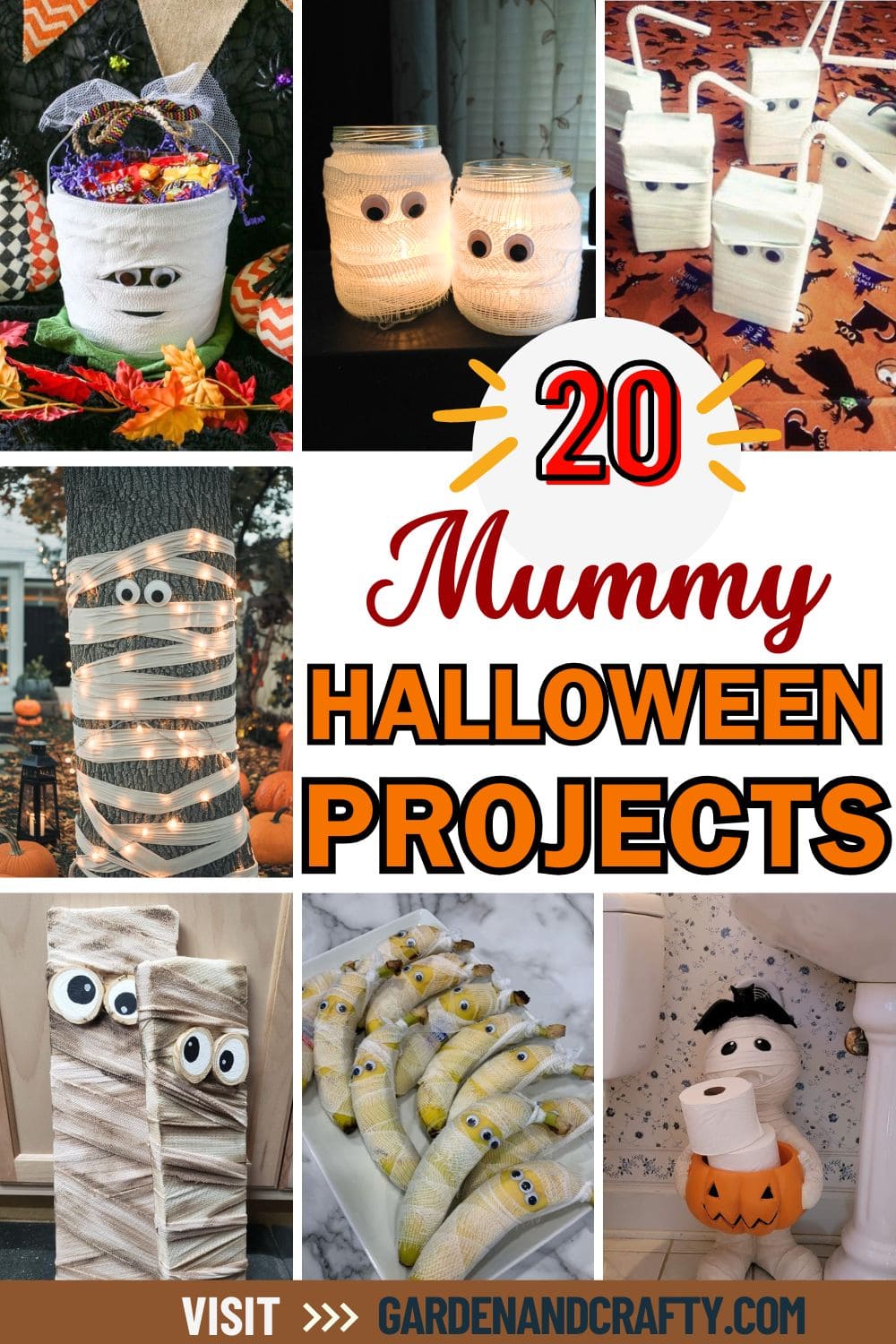 20 Cute & Creepy Mummy Projects for Halloween Fun