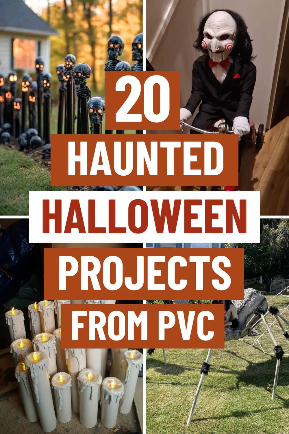 20 Spooktacular Halloween Projects Made from PVC Pipes