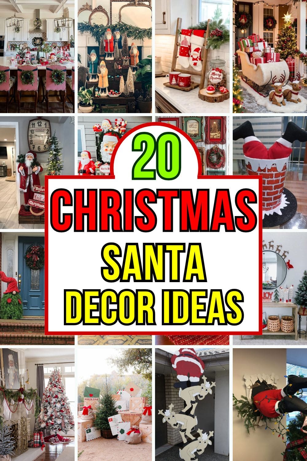 20 Santa Christmas Decor Ideas for a Jolly Holiday Home