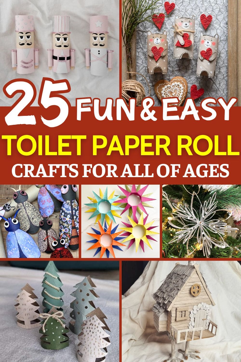 25 Cute Toilet Paper Roll Projects for Family Craft Time