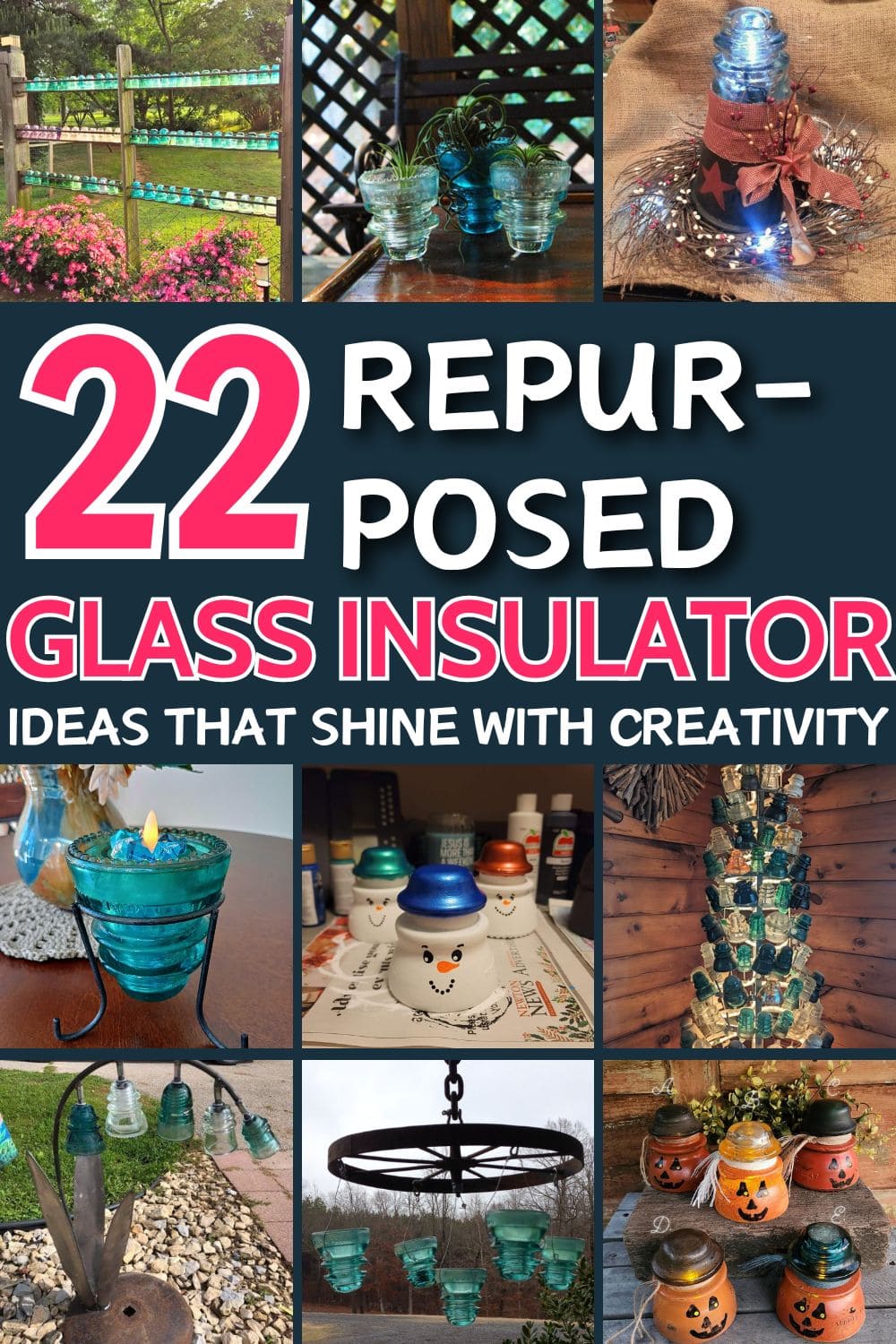 20 Brilliant Ways to Repurpose Old Glass Insulators