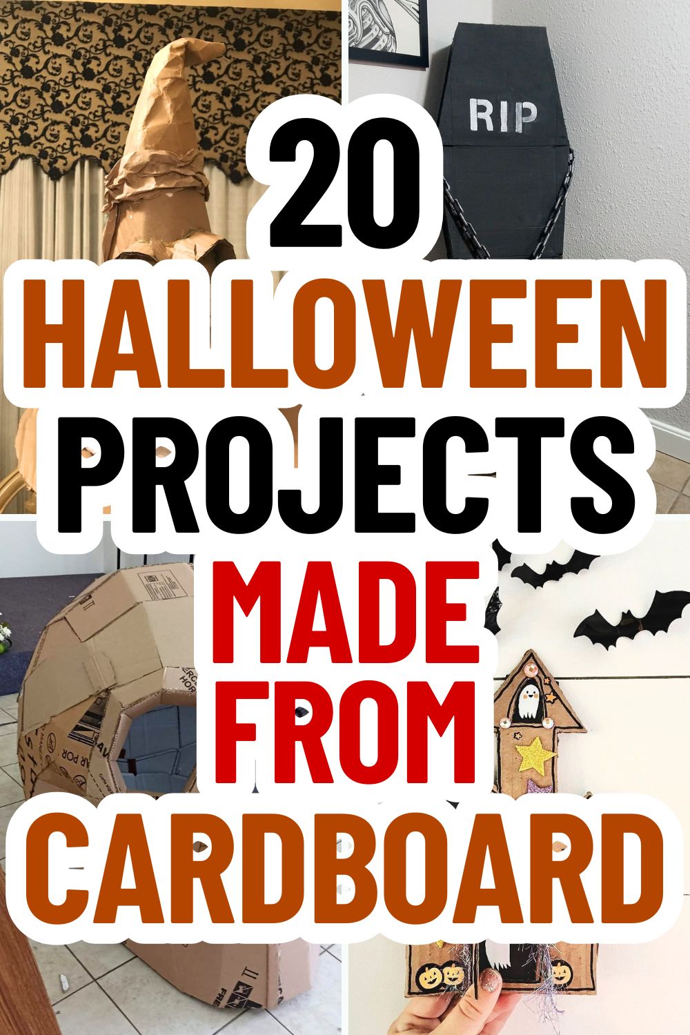 20 DIY Halloween Cardboard Projects You Can Make on a Budget