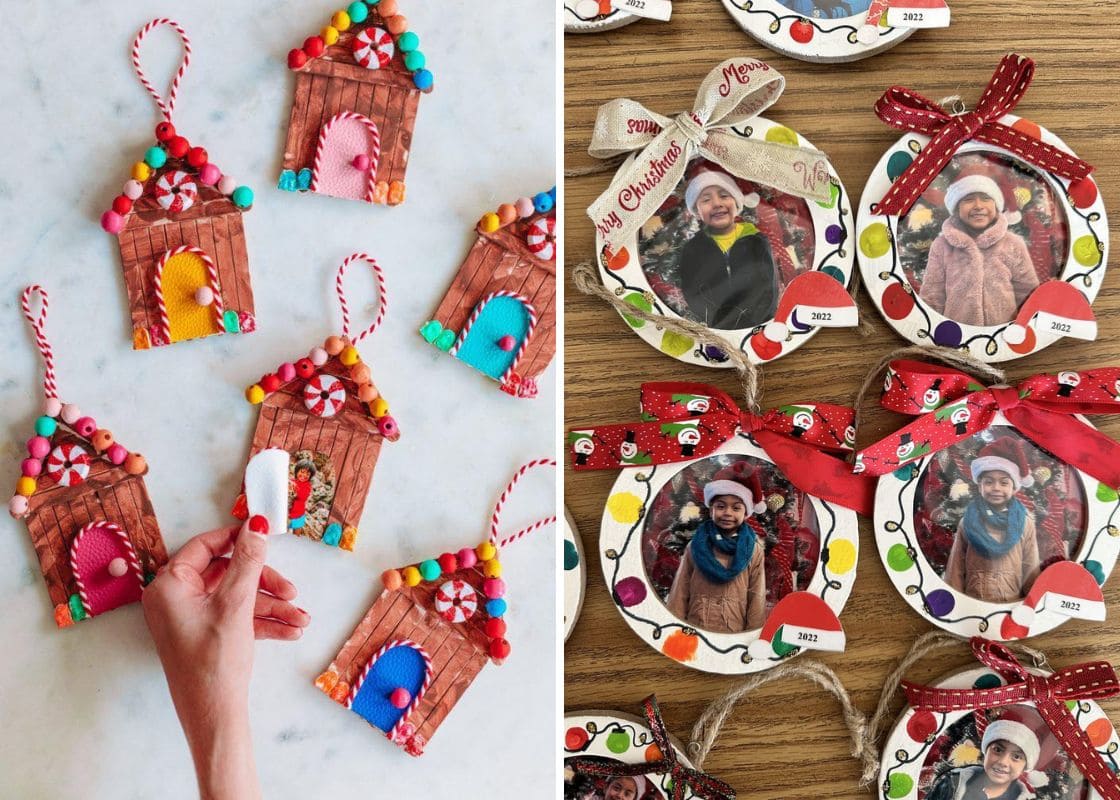 20 Creative Christmas Ornaments Made With Kids’ Photos 20 Creative Christmas Ornaments Made With Kids’ Photos