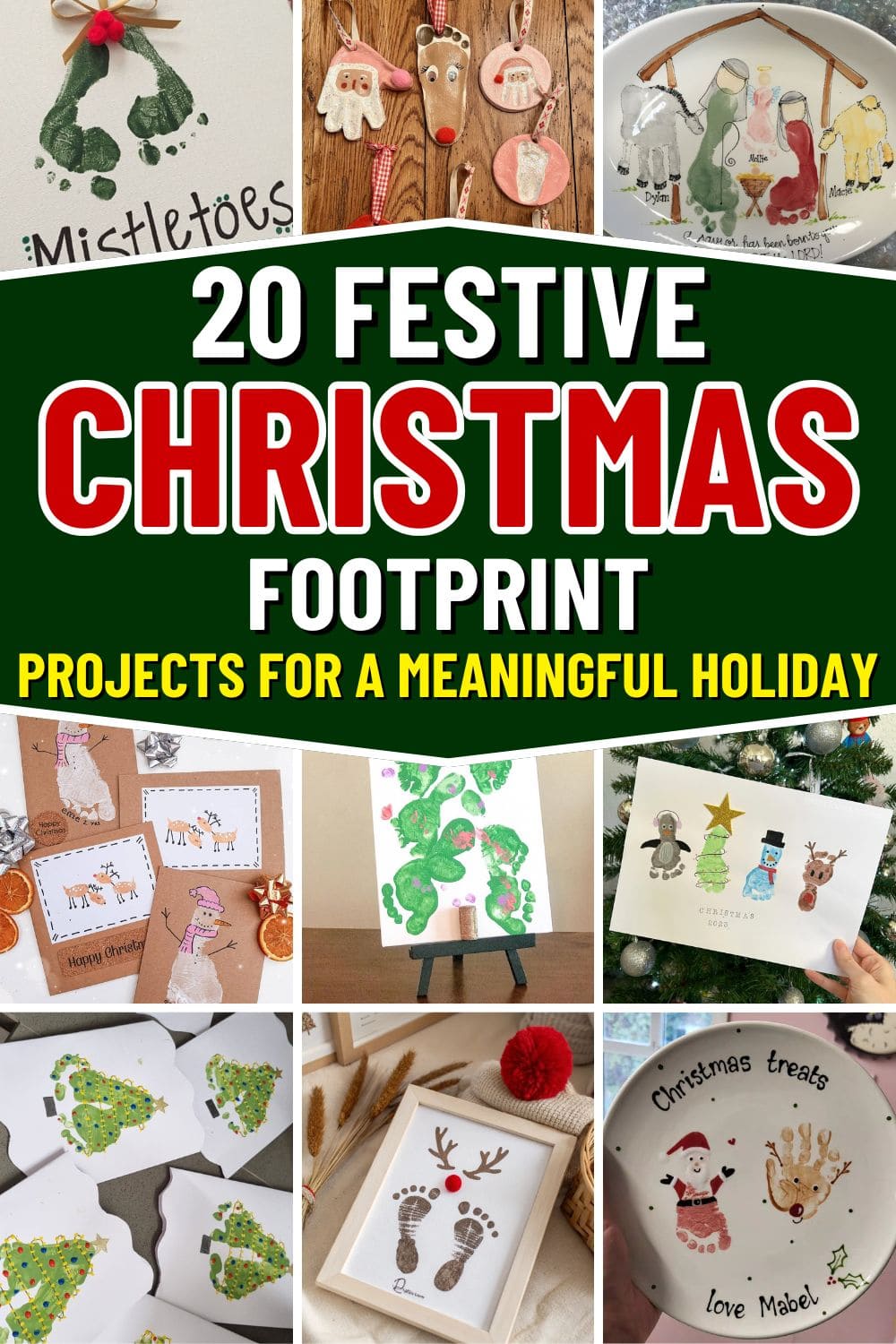 20 Fun Christmas Footprint Crafts to Make with Little Feet 20 Fun Christmas Footprint Crafts to Make with Little Feet