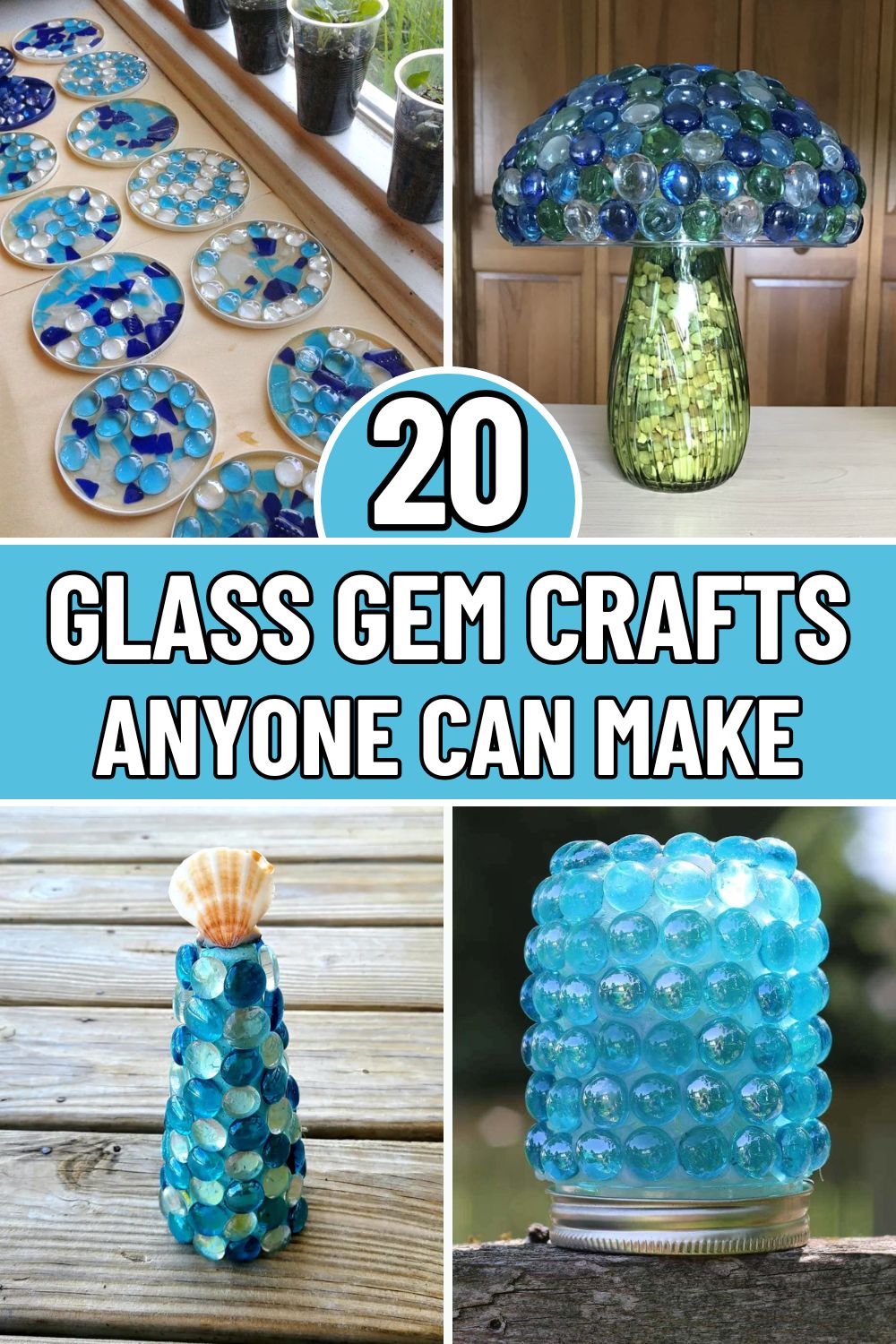 15+ Easy and Affordable Glass Gem Crafts Anyone Can Make