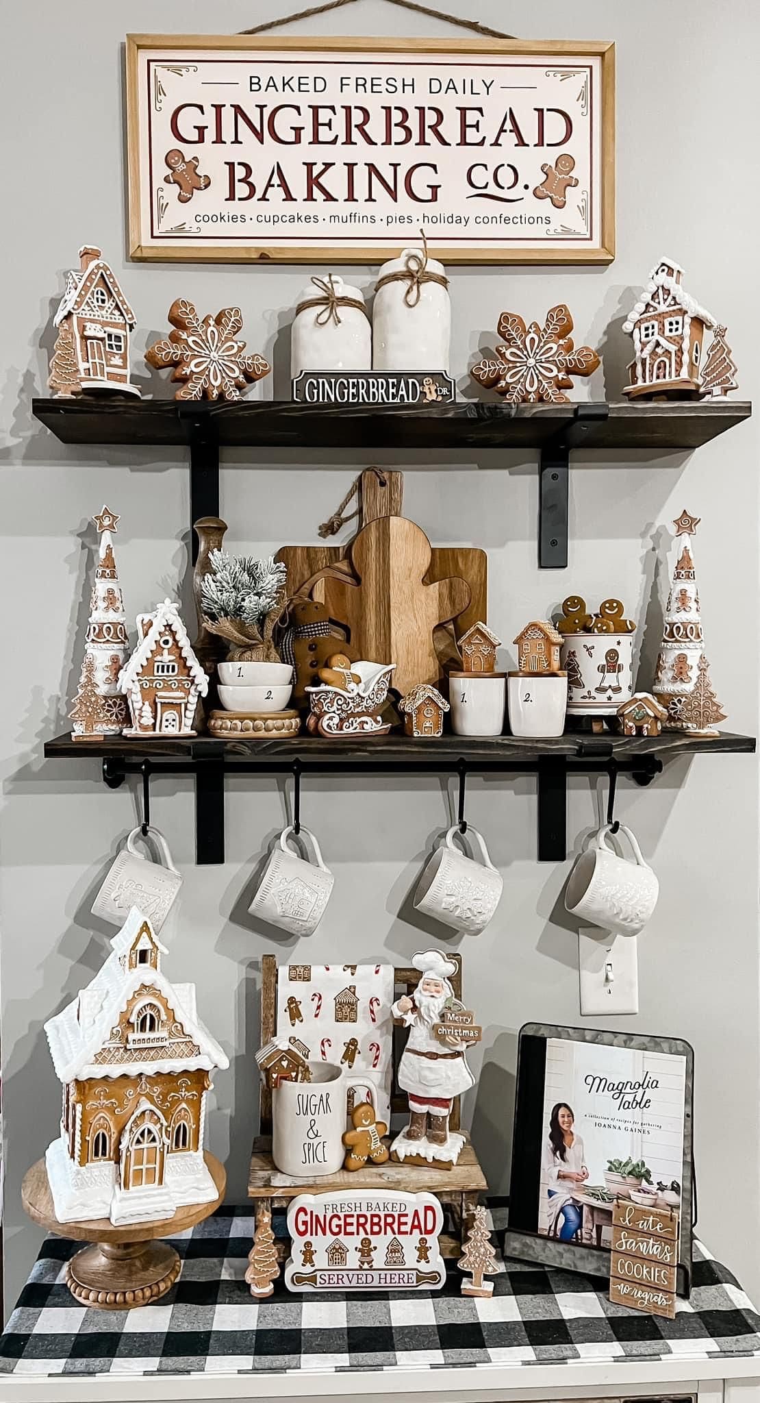 Gingerbread Baking Kitchen Display