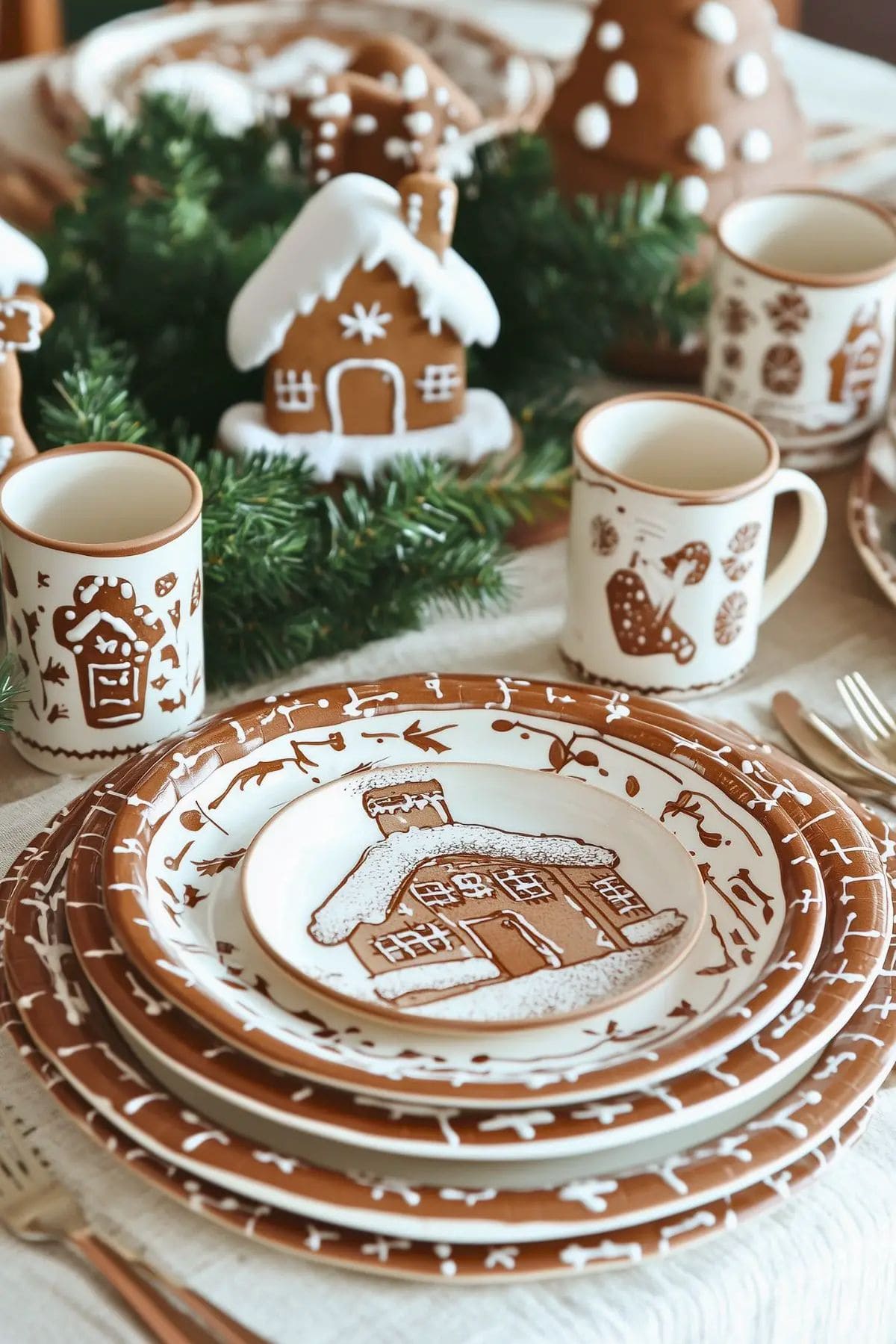 Gingerbread Cottage Dinnerware Set