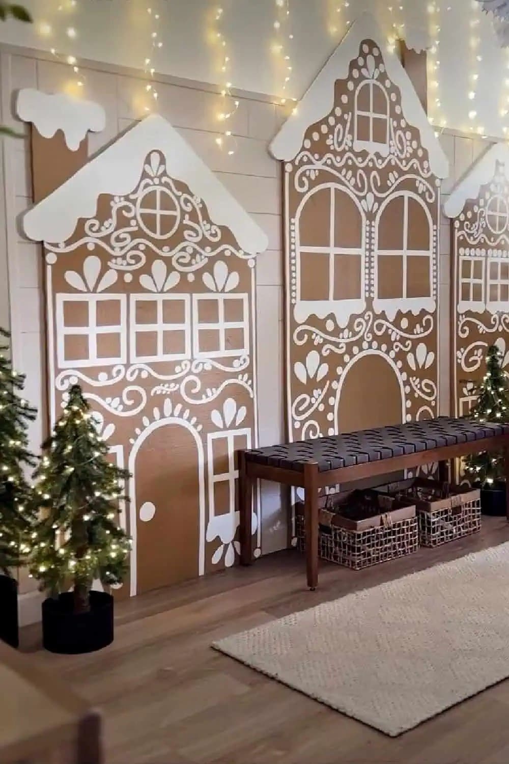 Gingerbread Wall Village Display