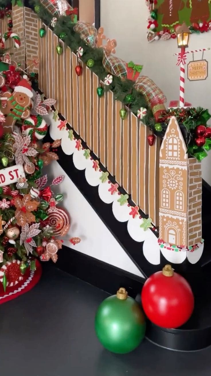 Gingerbread Wonderland Staircase Decor