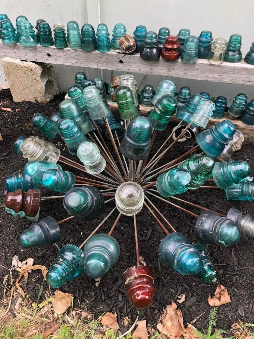 Glass Insulator Garden Sphere