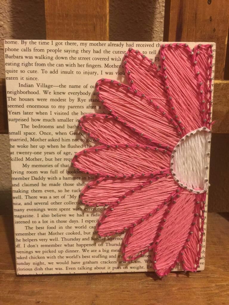 Half Bloom Daisy String Art