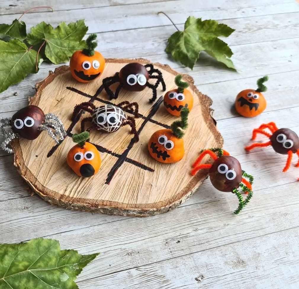 Halloween Chestnut Spider Game