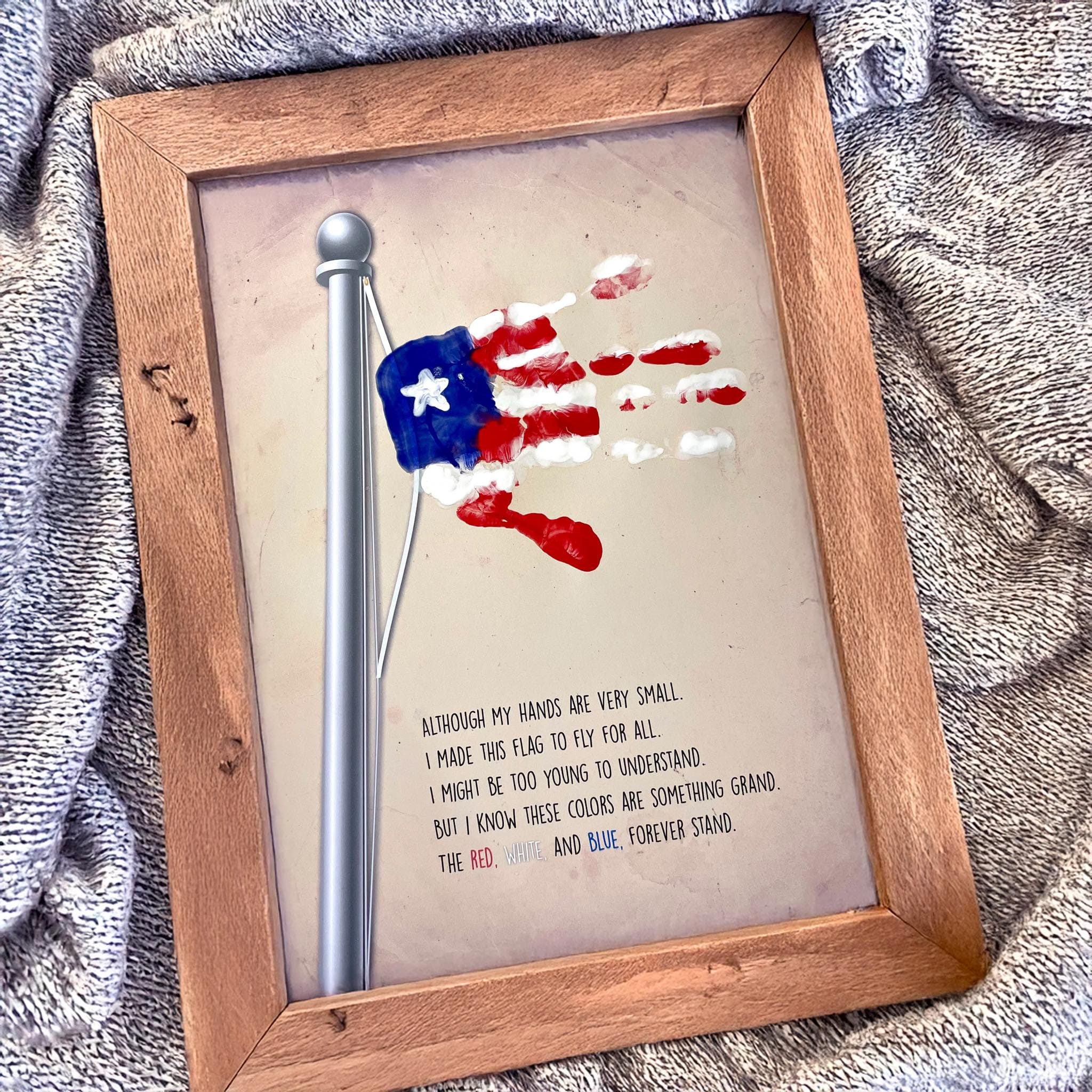 Handprint American Flag Tribute
