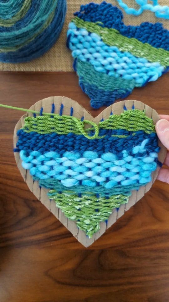 Heart-Shaped Weaving Art