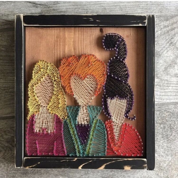 Hocus Pocus String Art Portrait