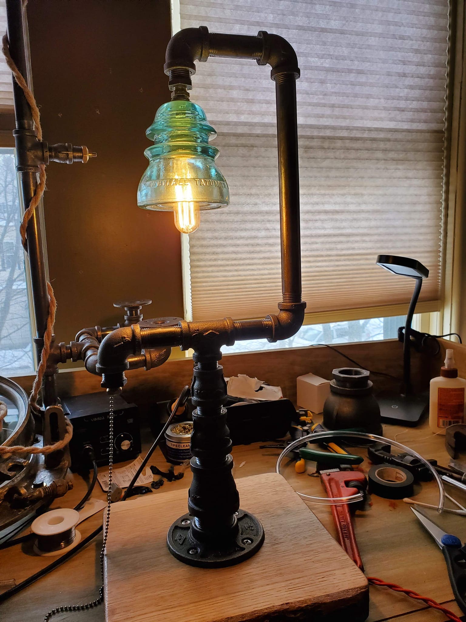 Industrial Glass Insulator Pipe Lamp
