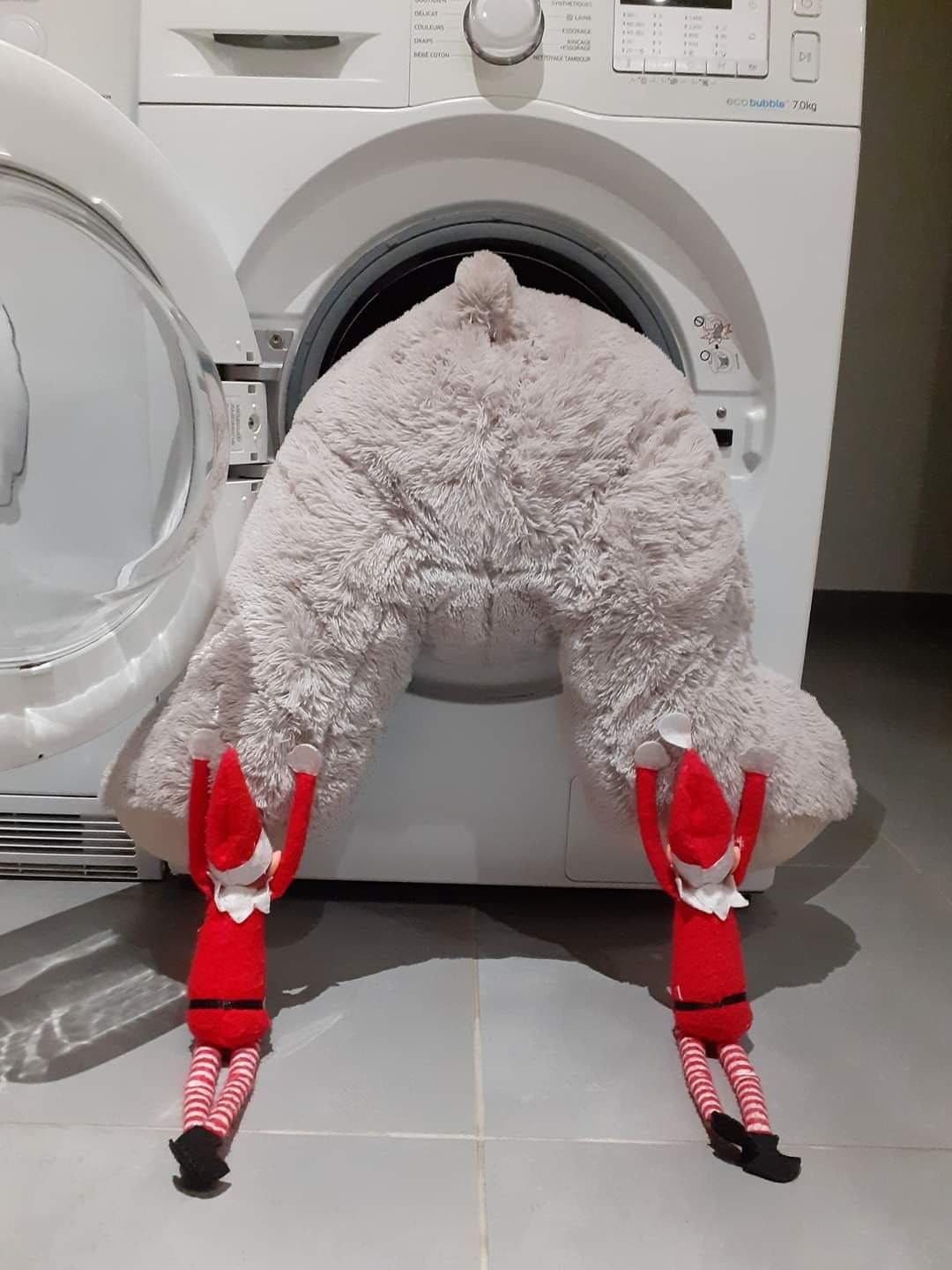 25 Hilarious Elf on the Shelf Ideas Crack Up the Whole Family Laundry Day Rescue Mission