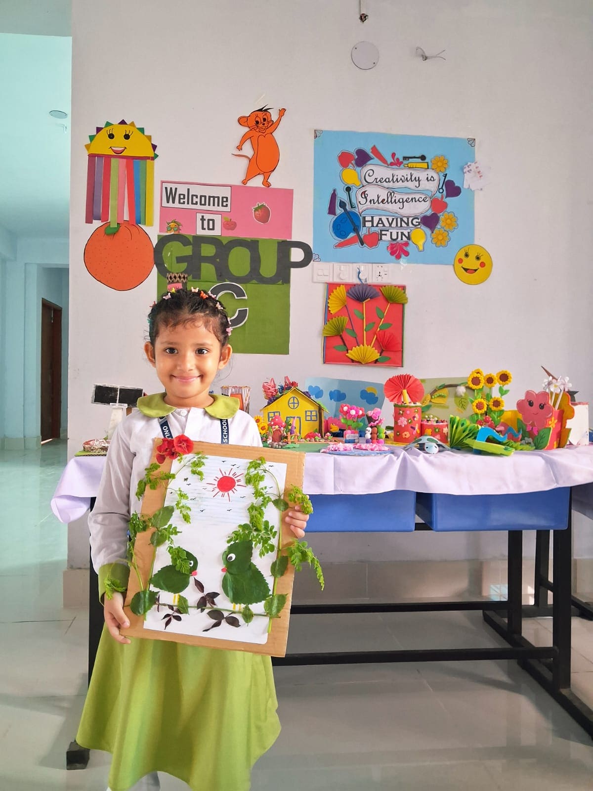 Leafy Bird Nature Collage