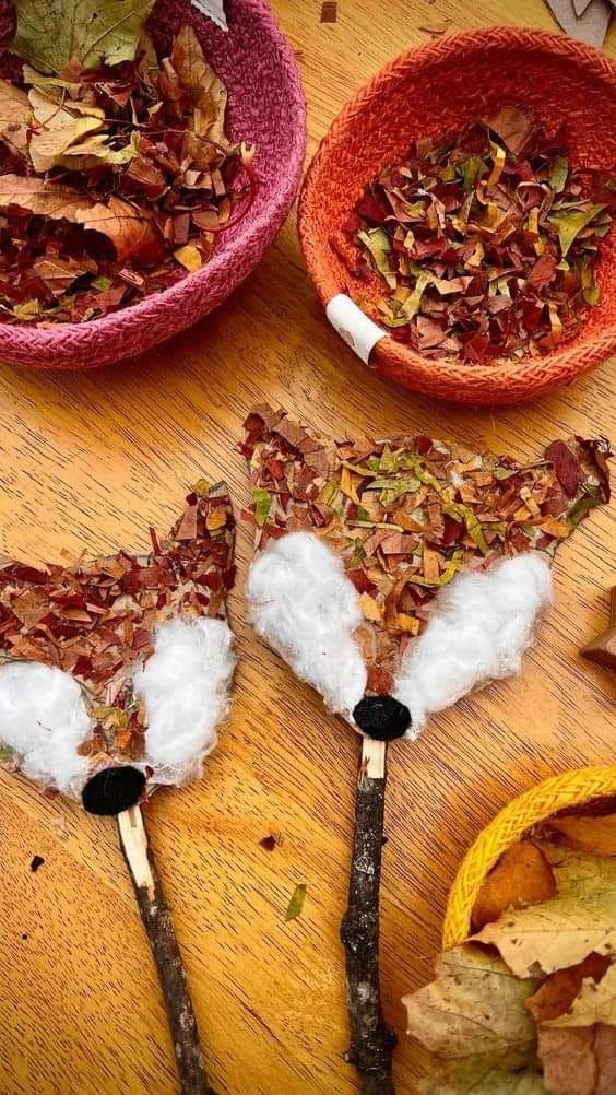 Leafy Fox Face Collage