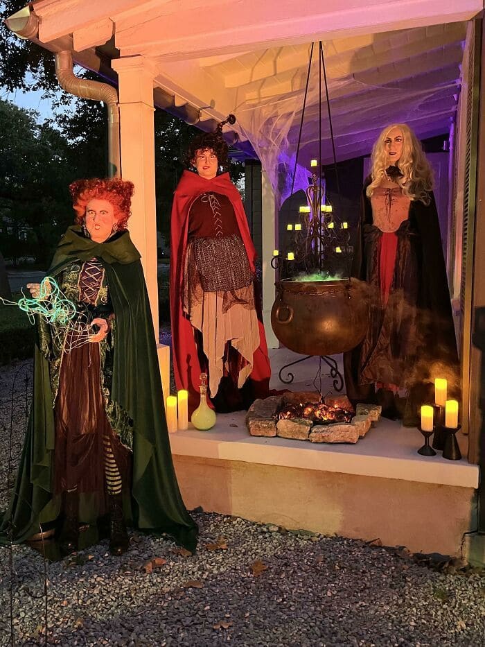 Life-Size Sanderson Sisters Porch Display
