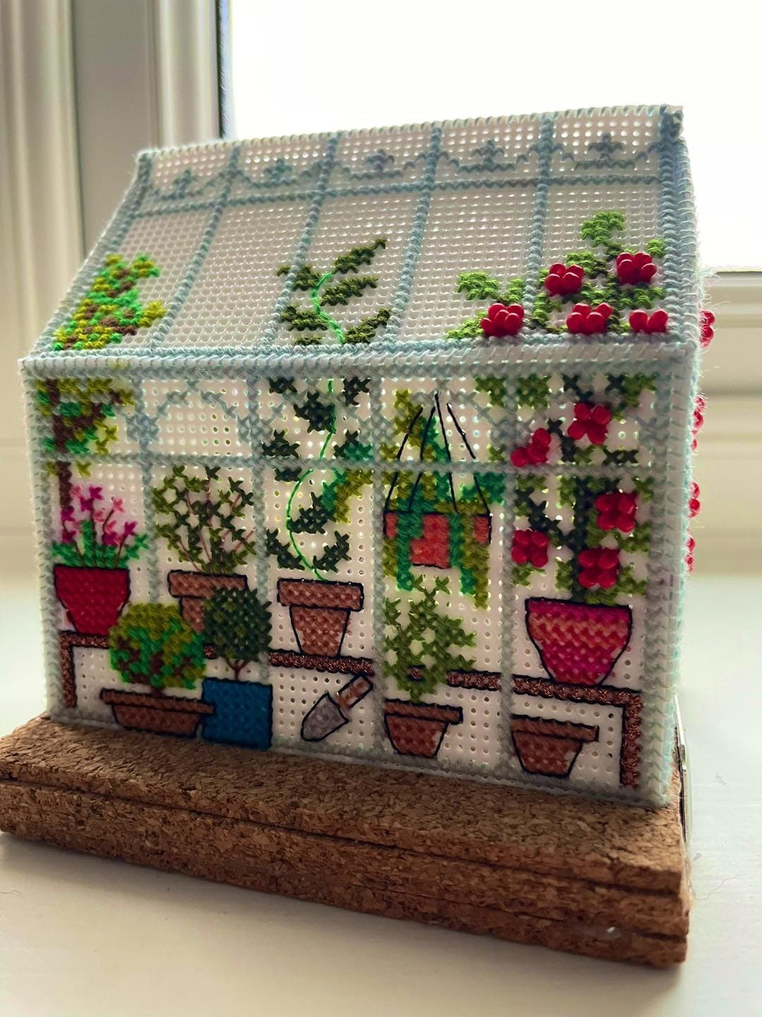 Mini Cross Stitch Greenhouse