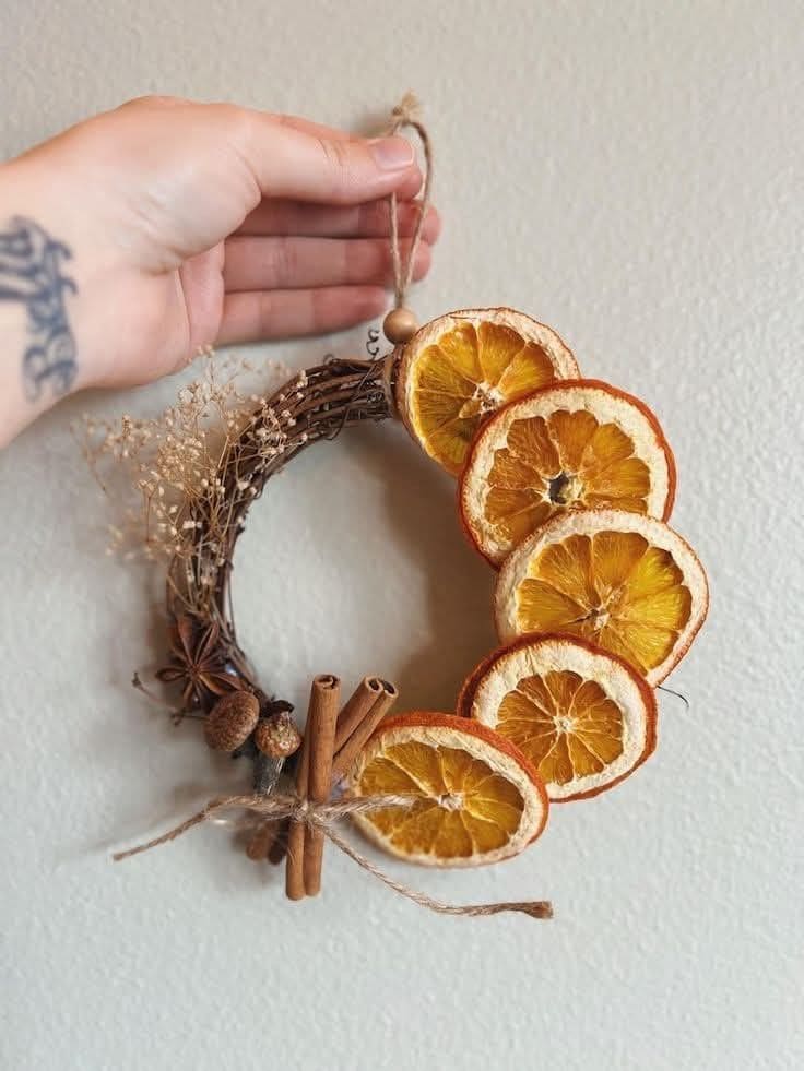 Mini Dried Orange and Cinnamon Wreath