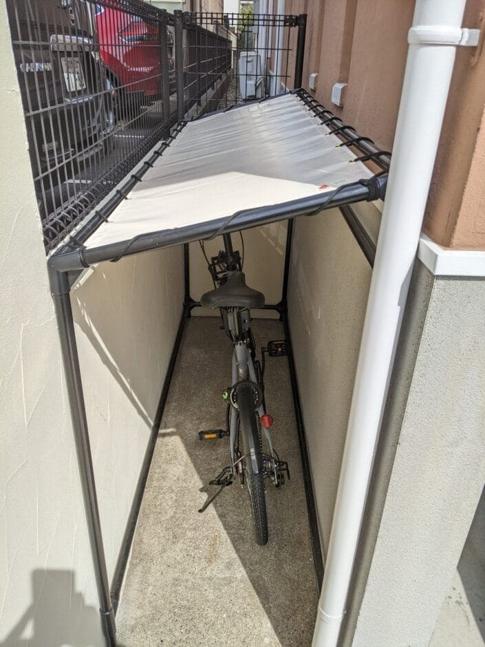 Narrow Bike Shade Shelter