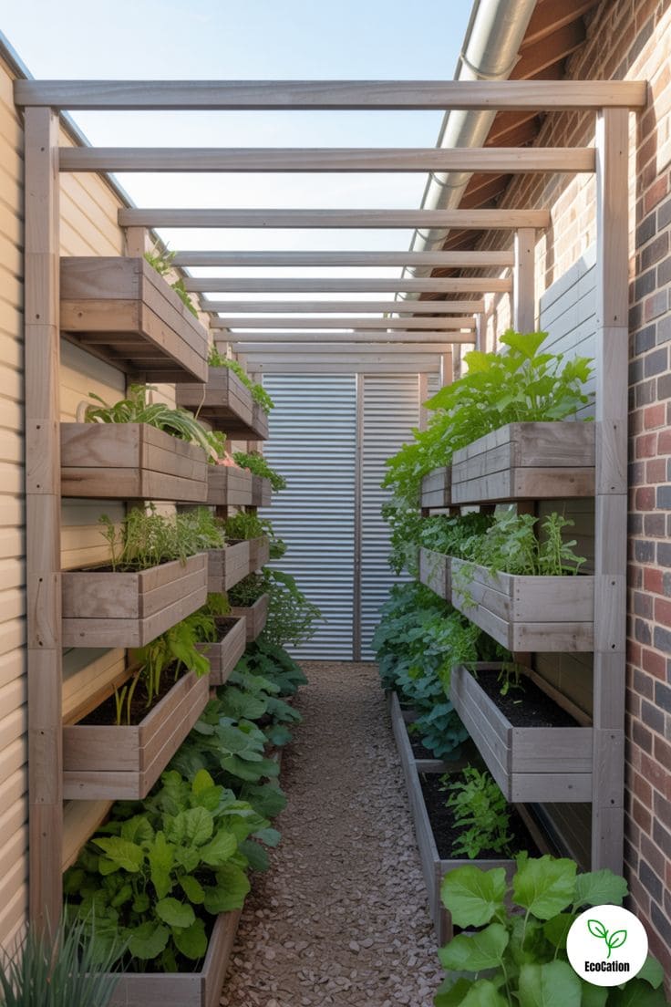 18 Homestead Garden Layout Ideas for Self-Sufficient Living Narrow Vertical Homestead Garden
