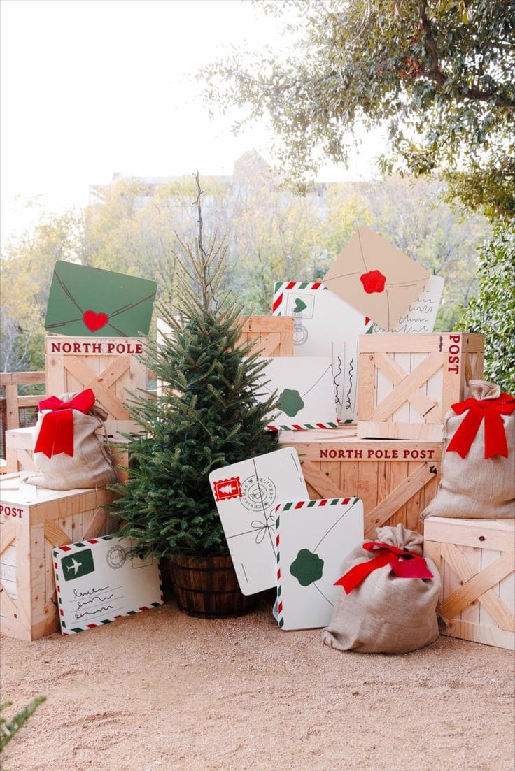 North Pole Mail Drop Display