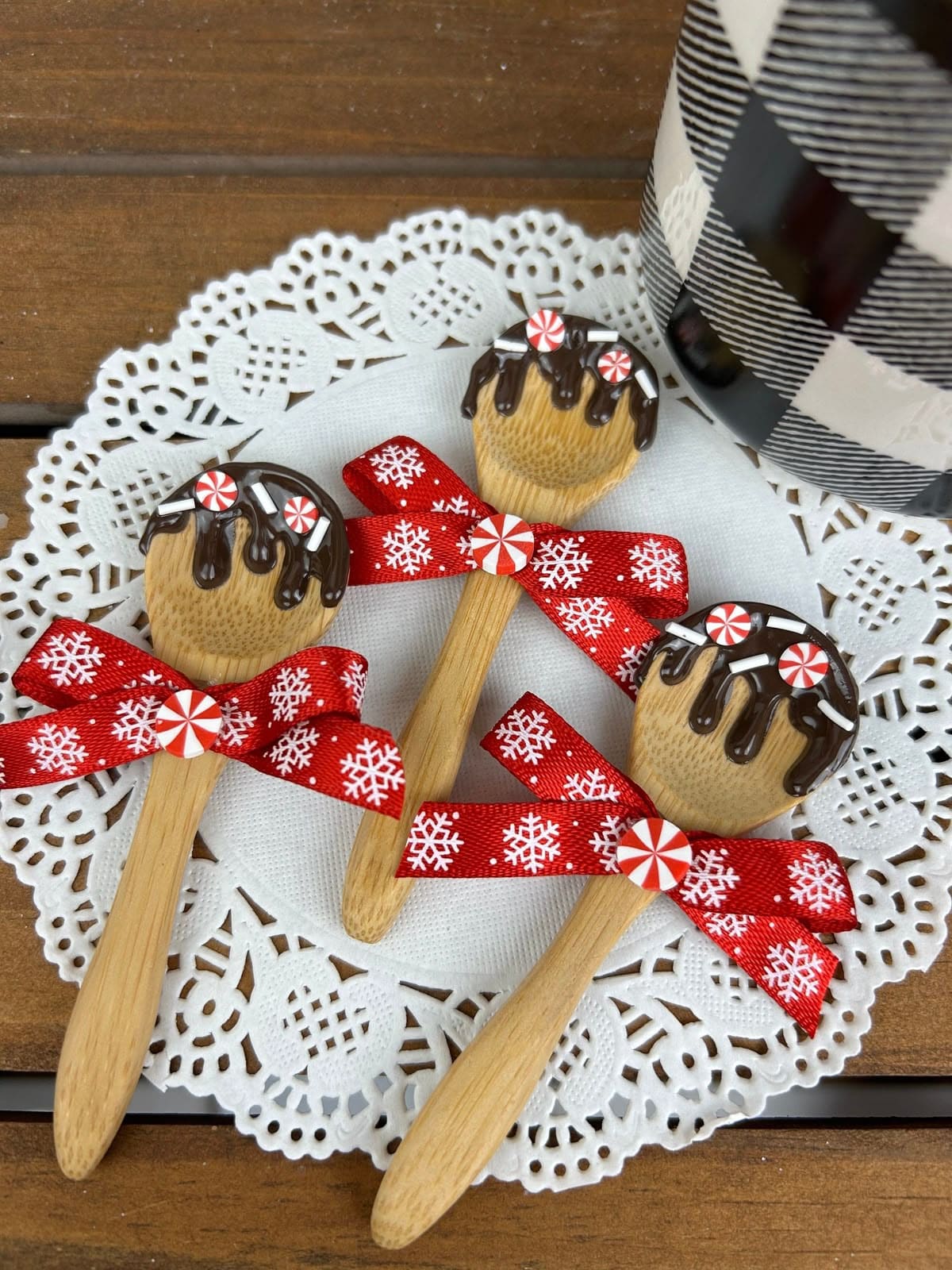 Peppermint Hot Cocoa Spoons