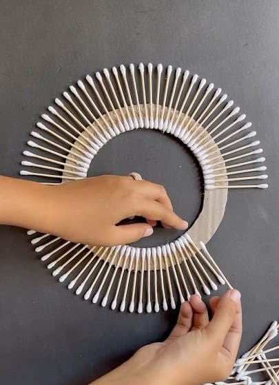 Q-Tip Sunburst Wall Art