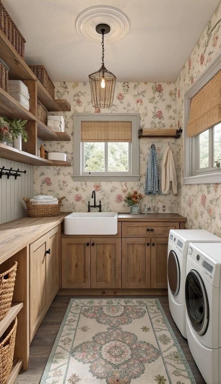 Rustic Cottagecore Laundry Haven