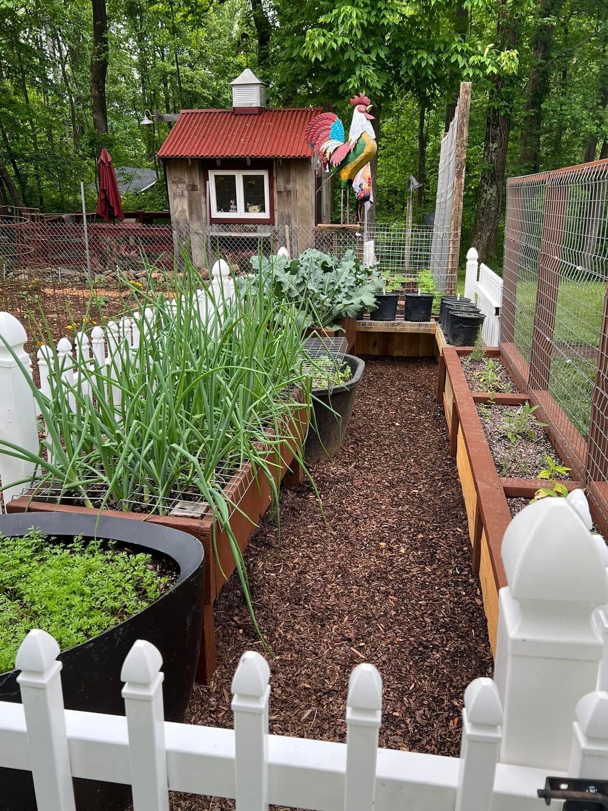 18 Homestead Garden Layout Ideas for Self-Sufficient Living Rustic Farmhouse Garden Corner