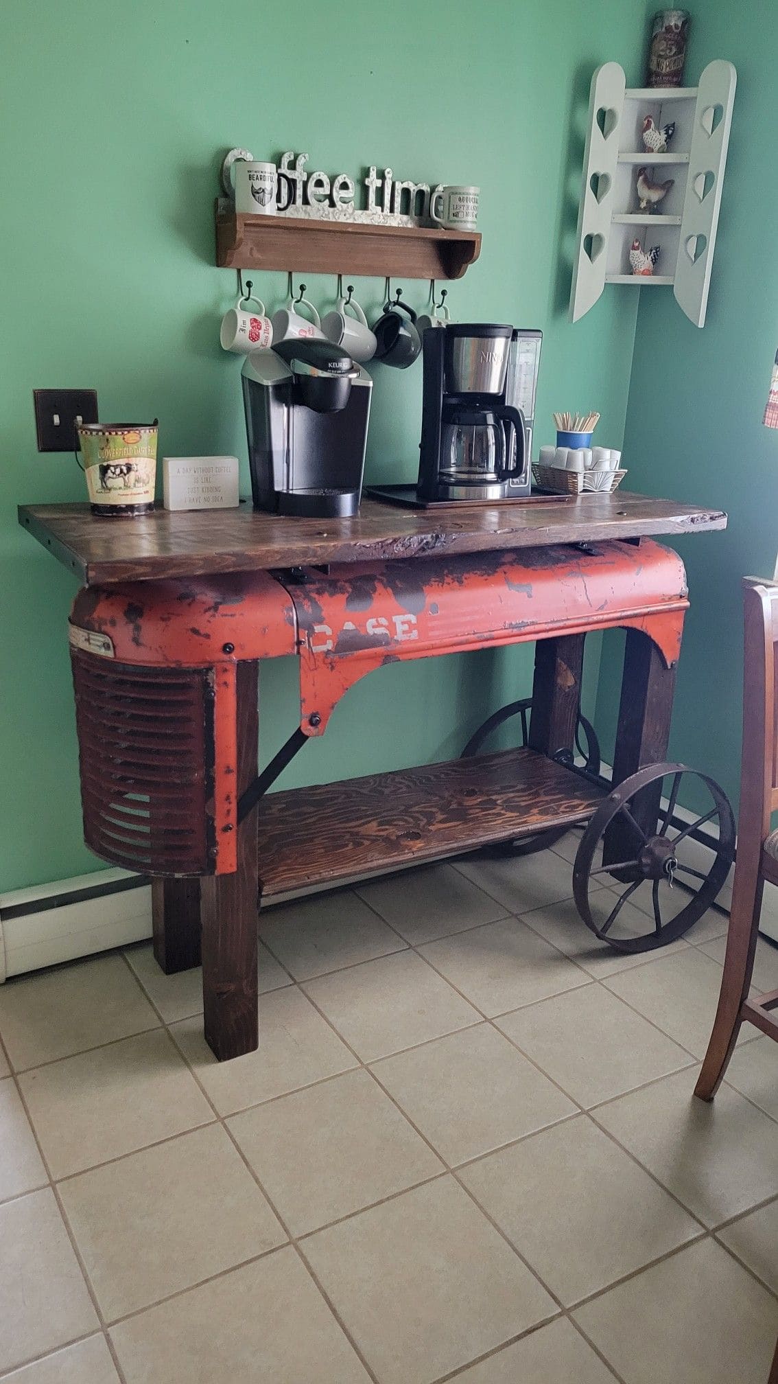 10 Creative Ways to Upcycle Old Tractors for Your Home Rustic Tractor Grill Coffee Table