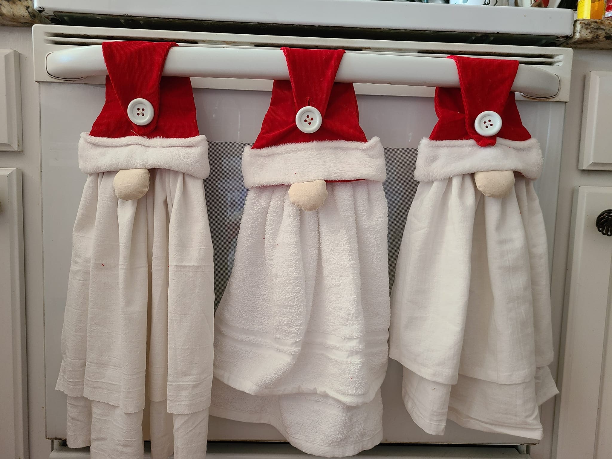 Santa Gnome Kitchen Towels