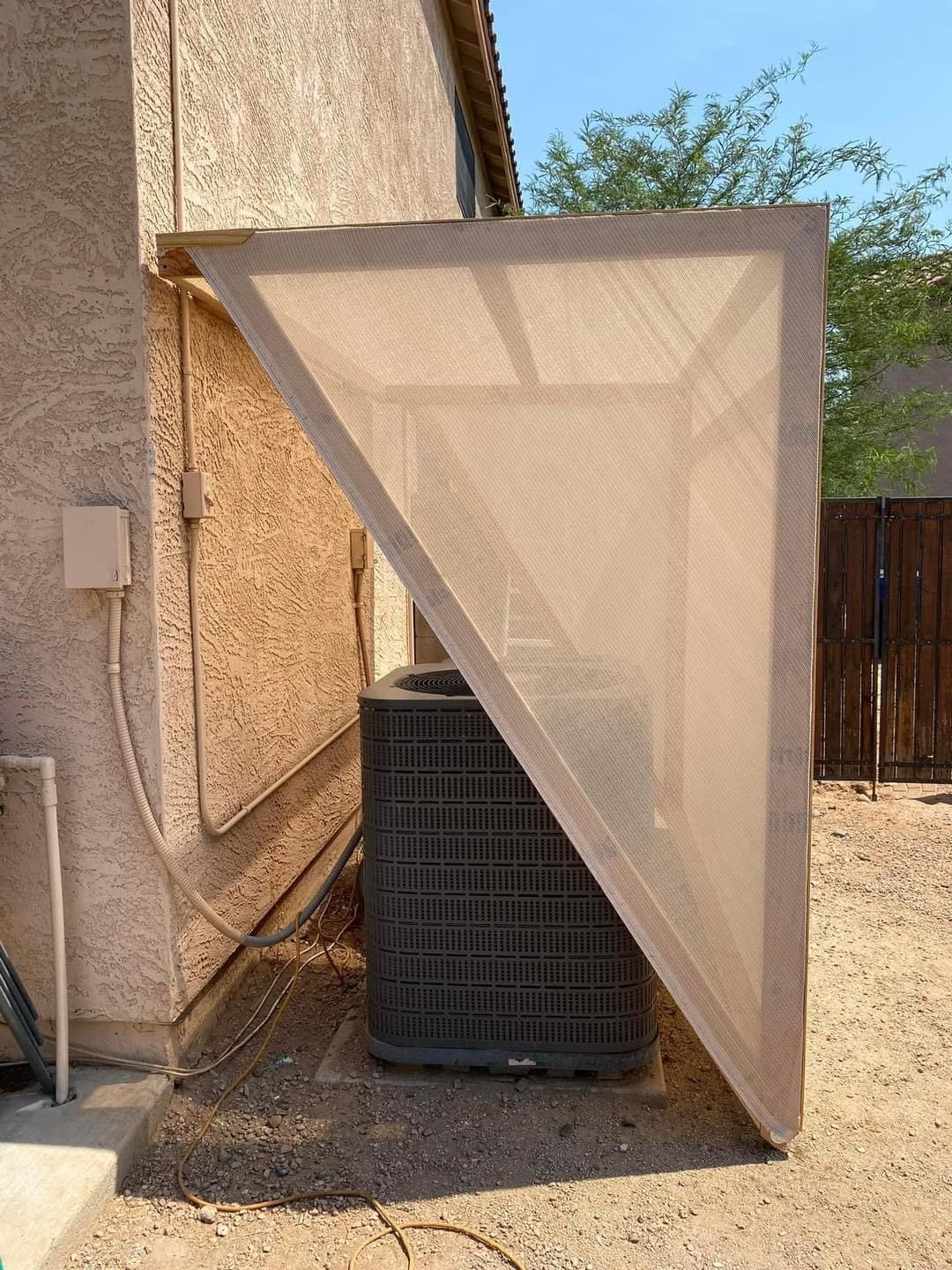 Slanted Mesh AC Shade