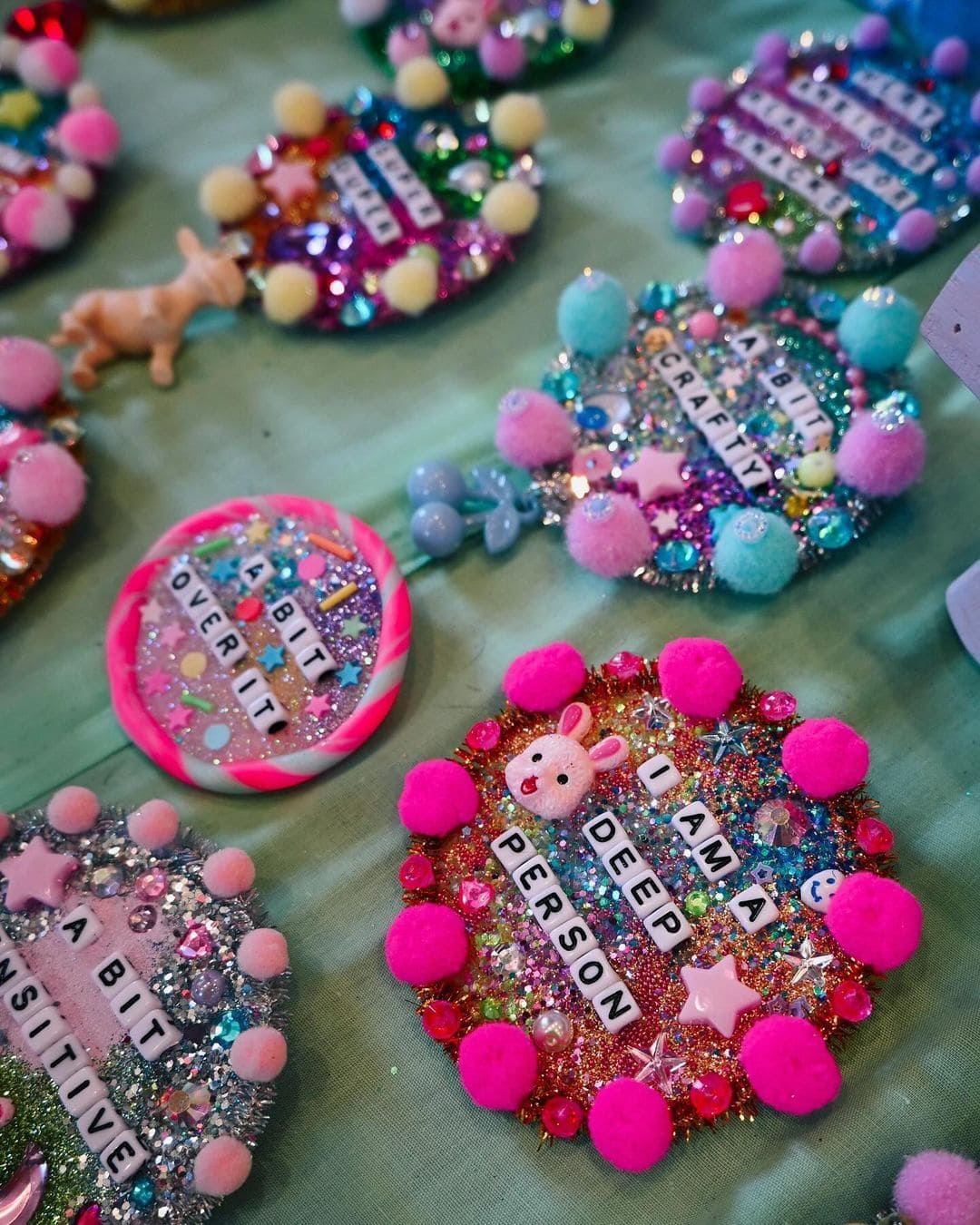 Sparkly Confetti Badges