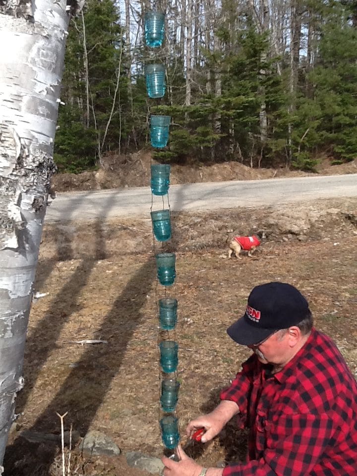 Stacked Glass Insulator Garden Totem
