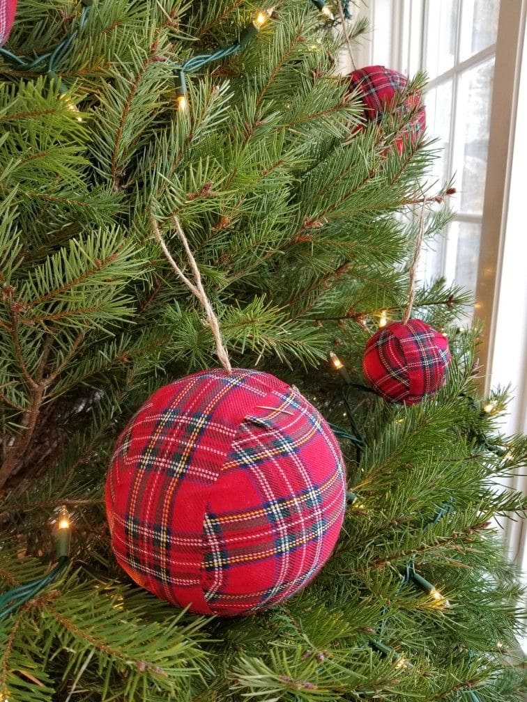 Tartan Plaid Christmas Ornaments