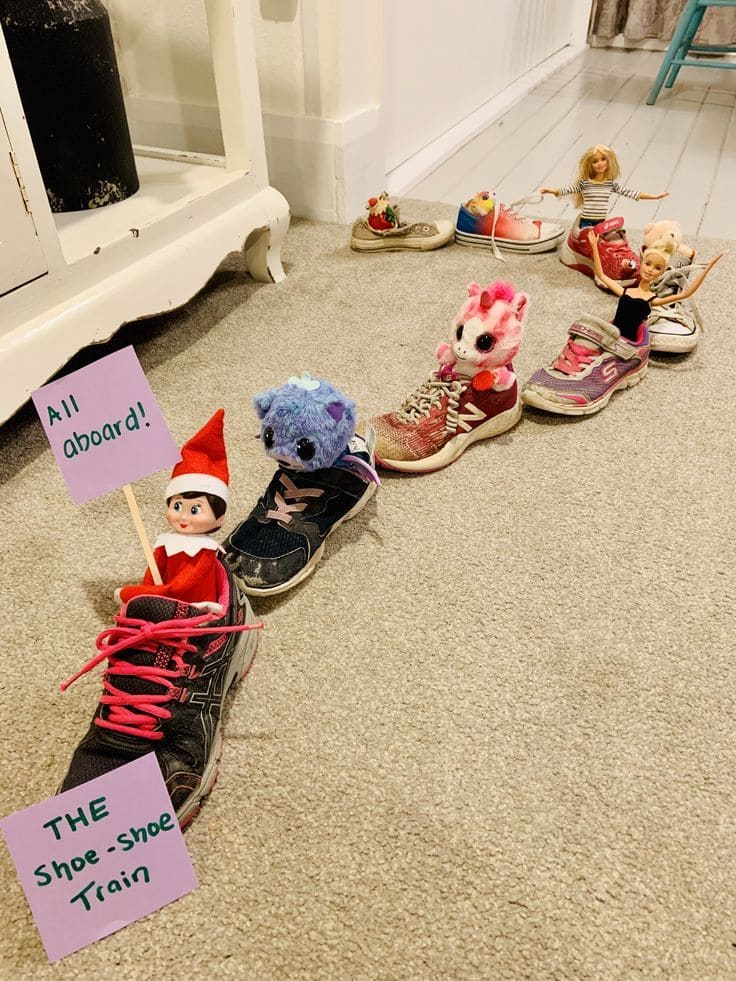 25 Hilarious Elf on the Shelf Ideas Crack Up the Whole Family The Shoe-Shoe Express