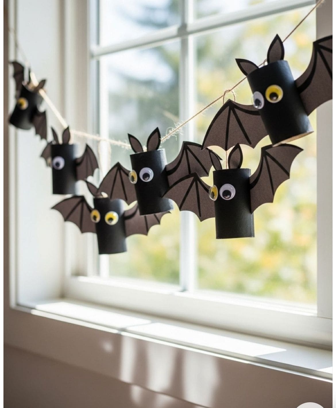 Toilet Paper Roll Bat Garland