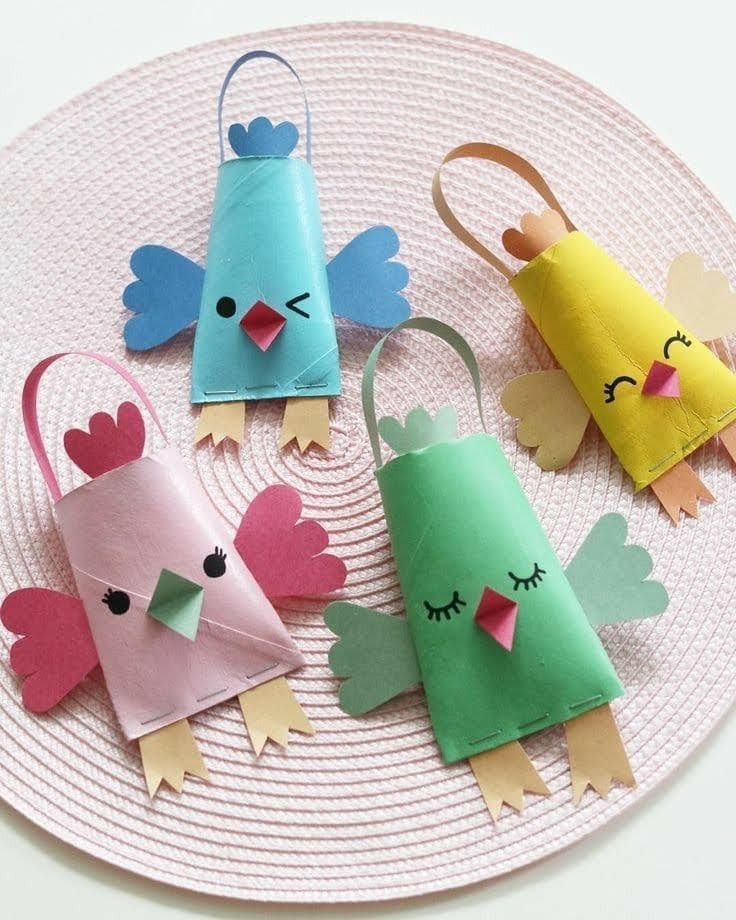 Toilet Paper Roll Birds