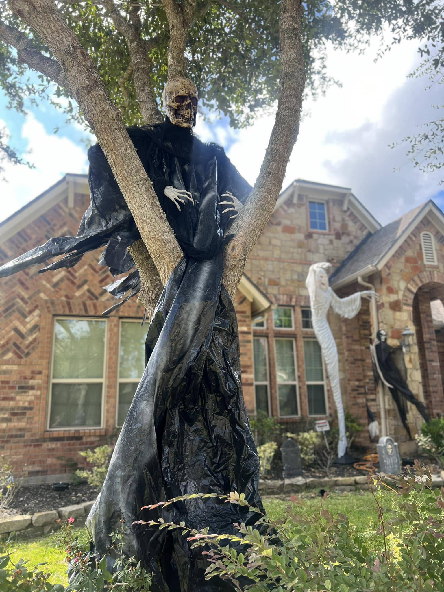 Tree-Hanging Grim Reaper PVC Prop