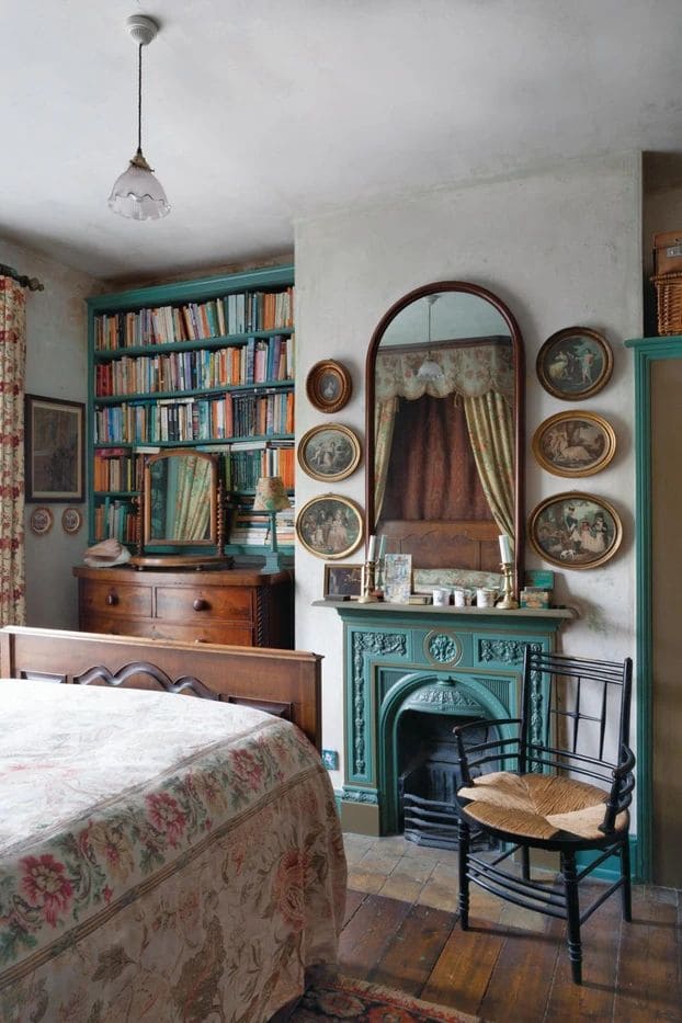 Victorian Bedroom with Literary Soul